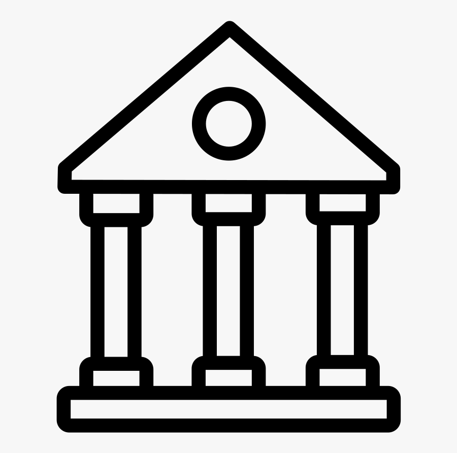 Museum Icon, Transparent Clipart