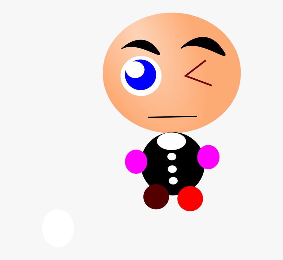 Bold Nose Clipart , Png Download - Cartoon Character With Circle, Transparent Clipart