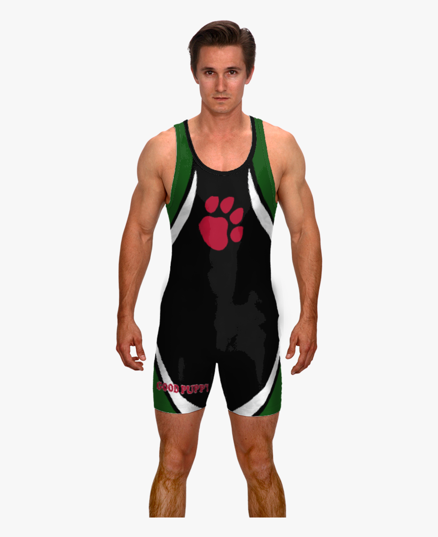 Puppy And Bear Singlet Style Advantage - Black Panther Wrestling Singlet, Transparent Clipart