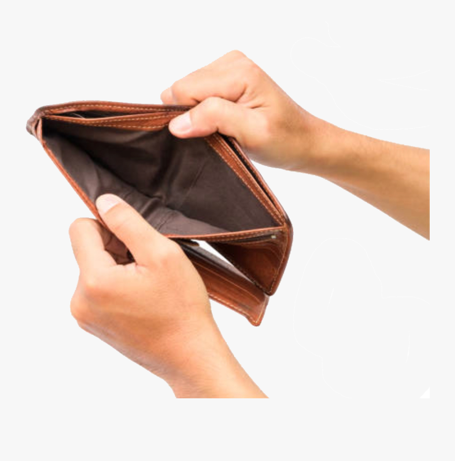 Broke - Empty Wallet Png, Transparent Clipart