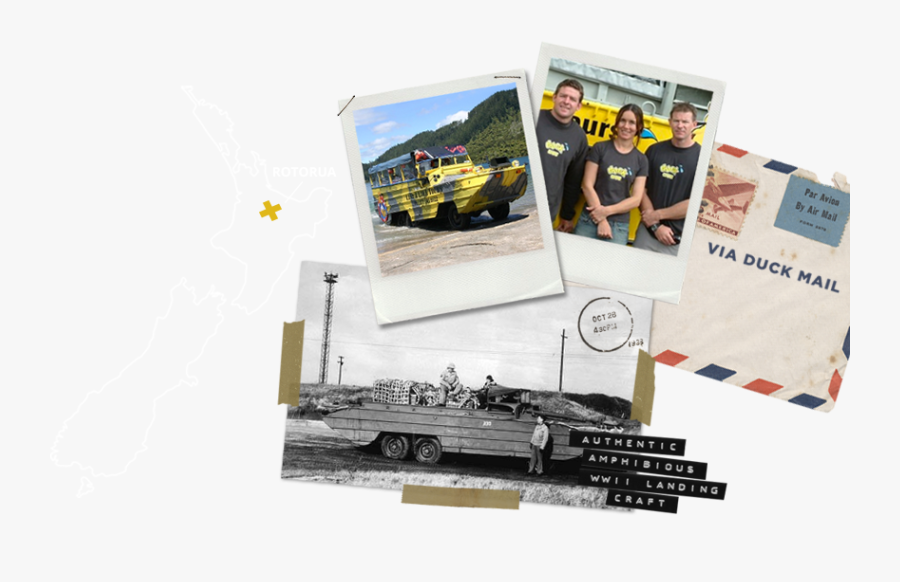 Clip Art Rotorua Duck Tours Experience - Vintage Car, Transparent Clipart