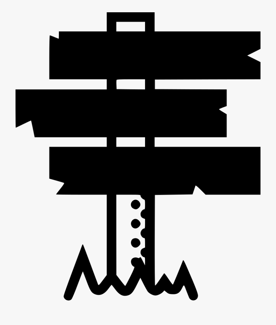 Crossroads Signs, Transparent Clipart