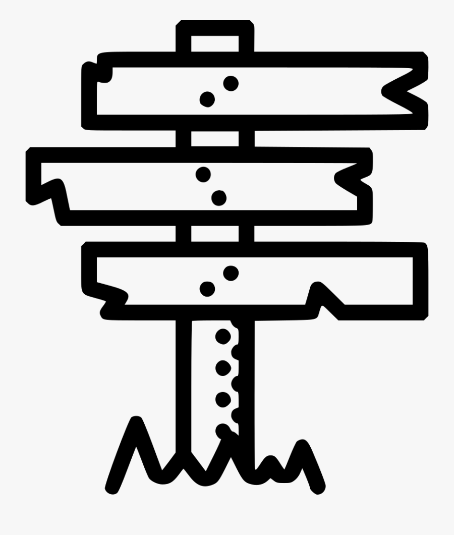 Crossroads Signs - Señal Direccion Icono, Transparent Clipart