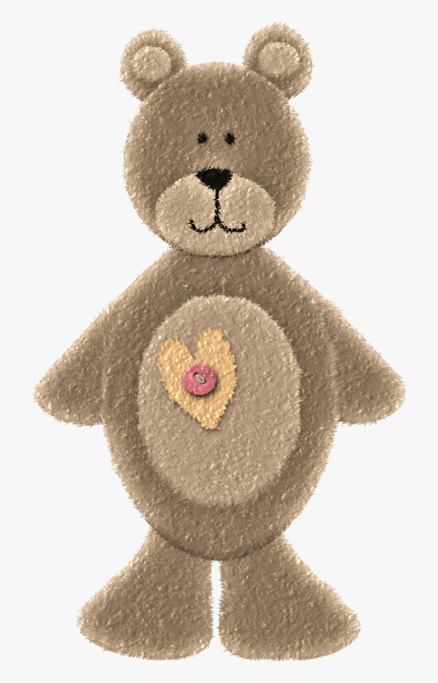 Embellishmet Fuzzy Wuzzy - Teddy Bear, Transparent Clipart