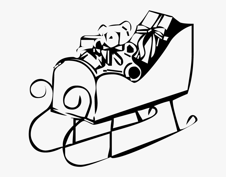 Sledding Drawing Christmas Sleigh - Imagen Animada De Trineo, Transparent Clipart