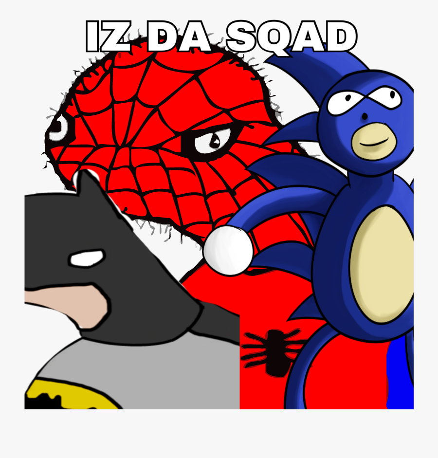 Spoderman Adn Boman Adn Sanic - Spooderman Profile, Transparent Clipart