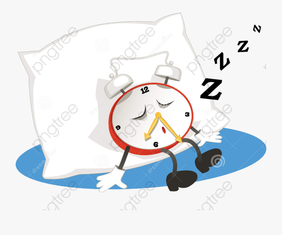 Time Clipart Clock - Cartoon Sleep Alarm Clock, Transparent Clipart