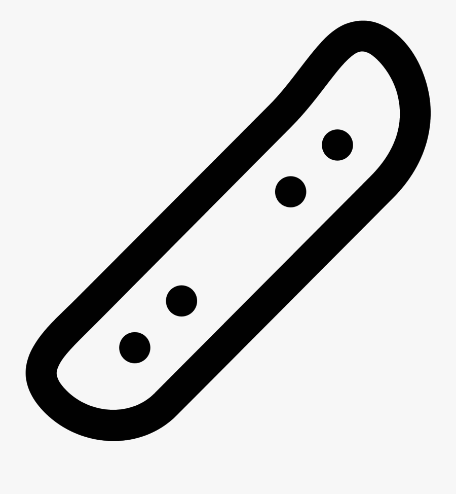 Skateboard Without Wheels Icon Clipart , Png Download, Transparent Clipart