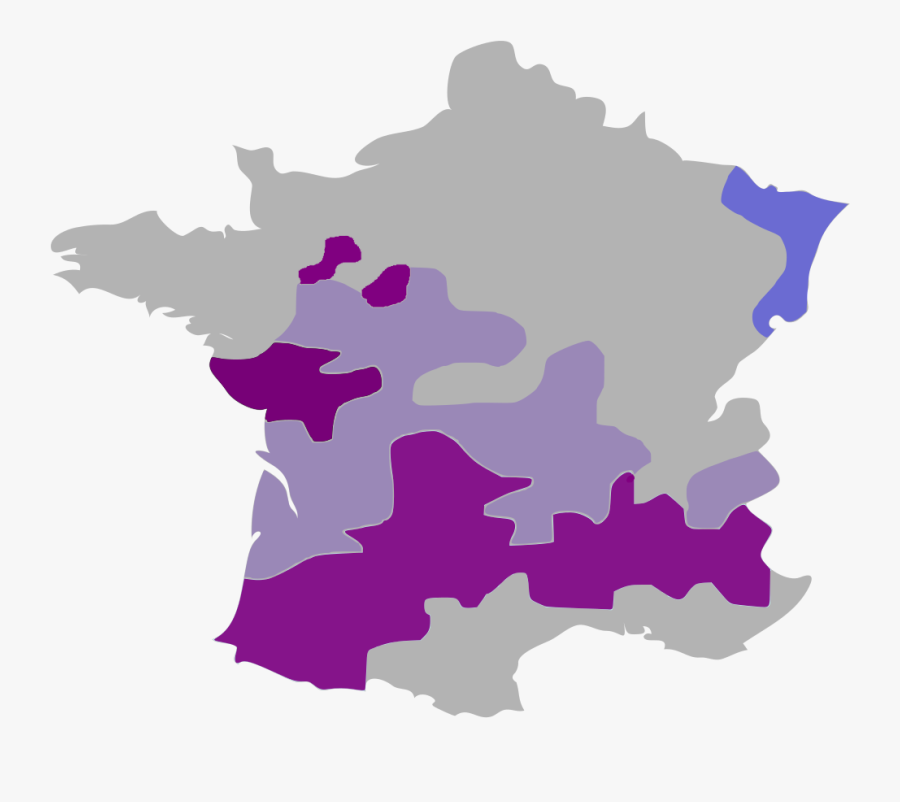 Languedoc Roussillon Midi Pyrénées France Map Clipart - Flag Picture Of France, Transparent Clipart