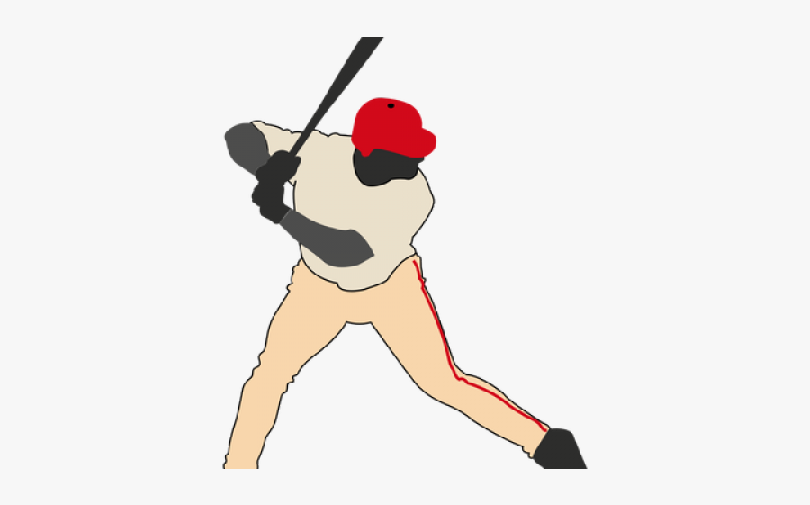 Transparent Baseball Batter Cartoon, Transparent Clipart