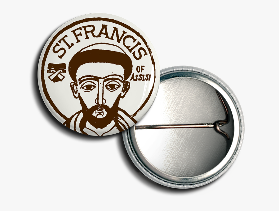 St Francis Of Assisi Tertiary Button"
 Class= - Symbol Francis Of Assisi, Transparent Clipart
