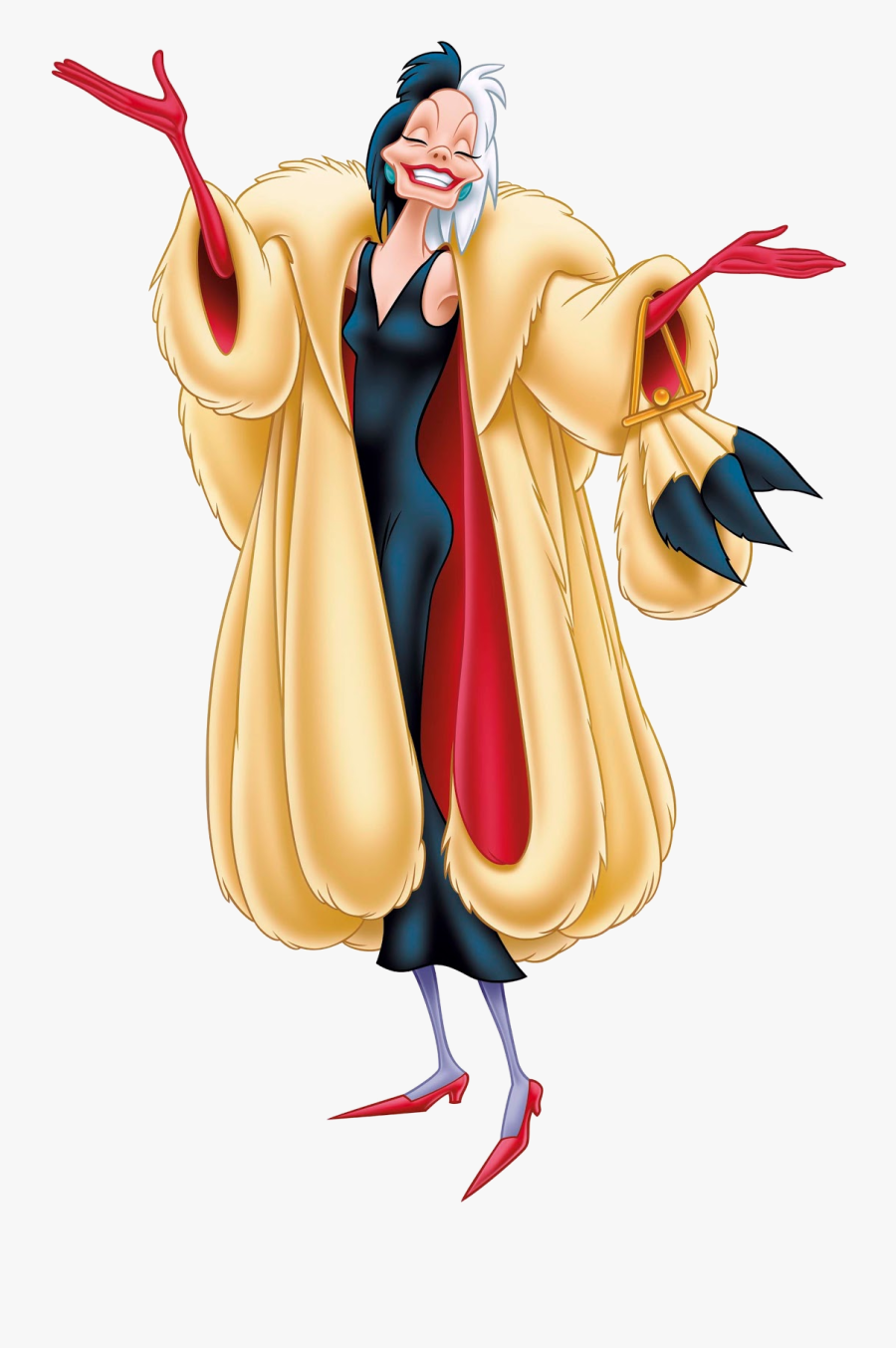 Cruella Deville Png - Cruella De Vil Disney Villains, Transparent Clipart