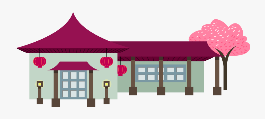 Cuisine Architecture Architectural Style - Japanese Style House Cartoon, Transparent Clipart