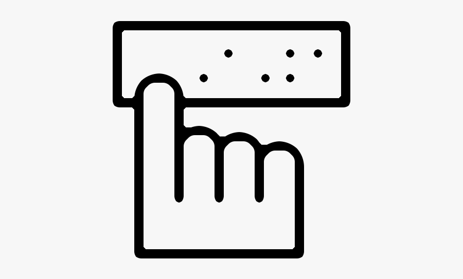 An Illustration Of A Person"s Hand Reading An Alphabet - Line Art, Transparent Clipart