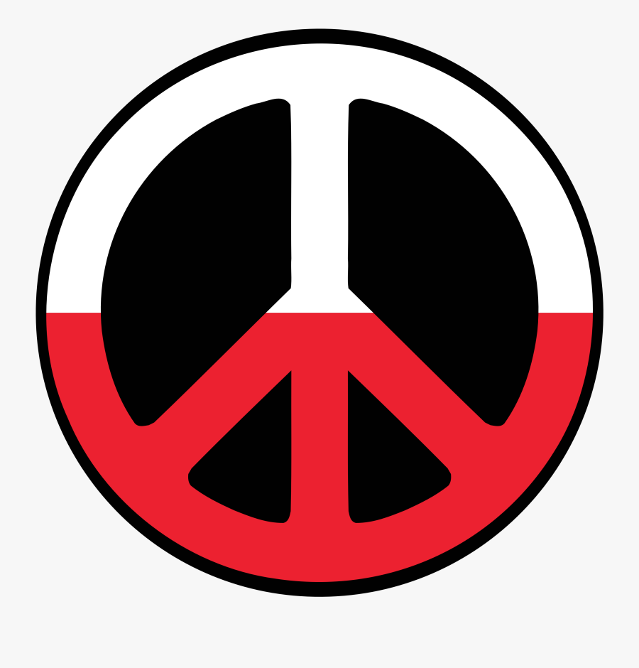 Polish Flag Clip Art - Symbol Of Peace In Poland, Transparent Clipart