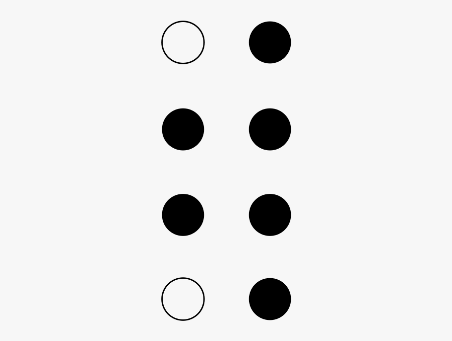 File Braille Dots Wikipedia - Circle, Transparent Clipart