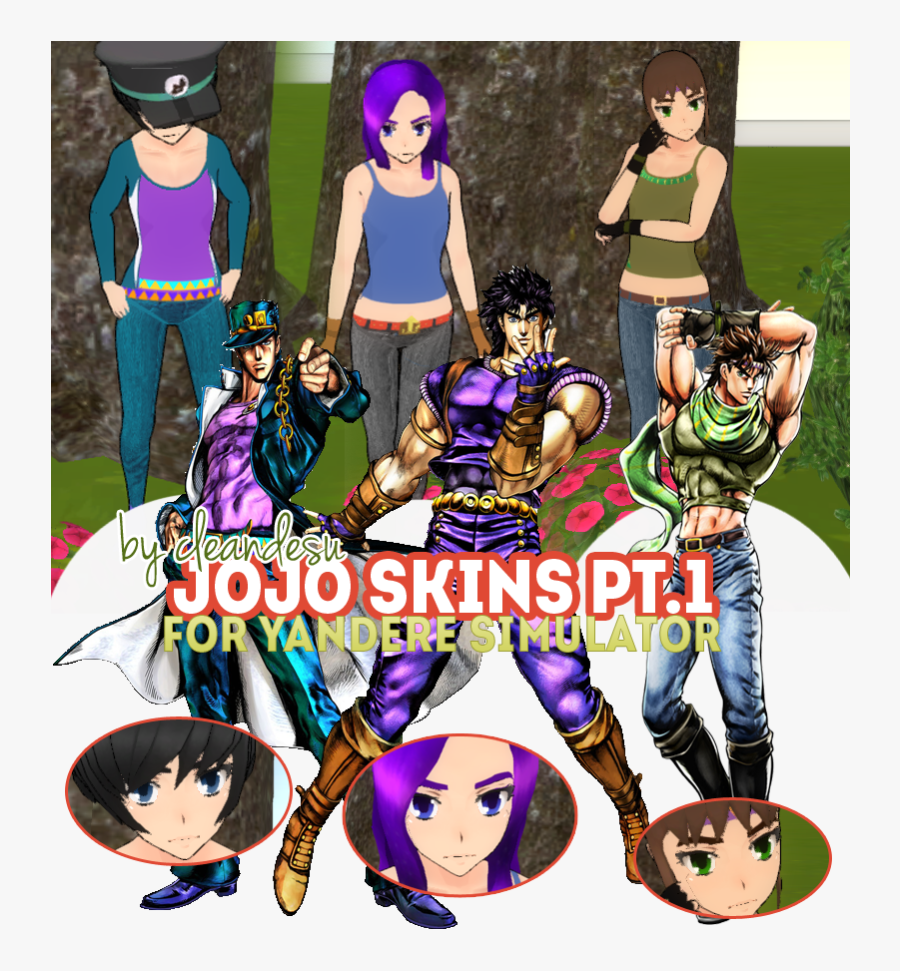 Clipart Resolution 800*900 - Yandere Simulator Jojo's Bizarre Adventure, Transparent Clipart