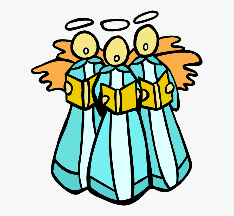 You Can Hear The Angels Singing For Crying Out Loud - Christmas Angel Choir Clip Art, Transparent Clipart