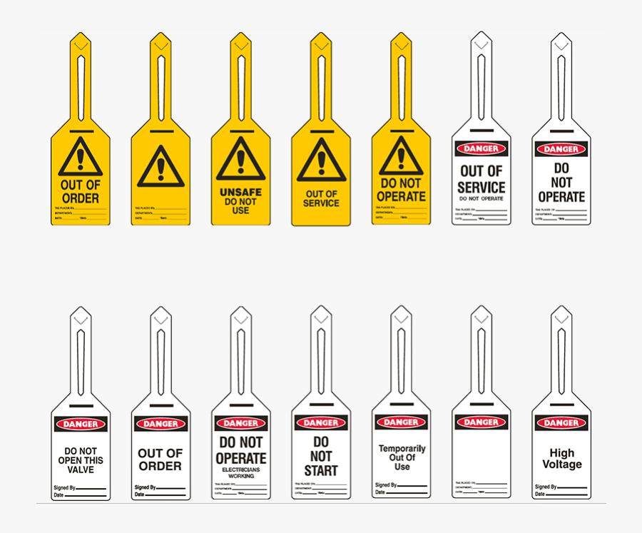 Brady Tie-out Lockout Tag Range - Glass Bottle, Transparent Clipart
