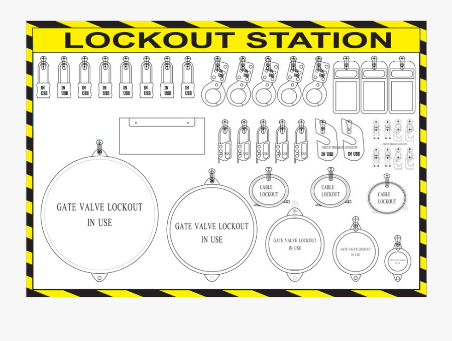 Loto Shadow Lockout Station Rk-s07 - Circle, Transparent Clipart