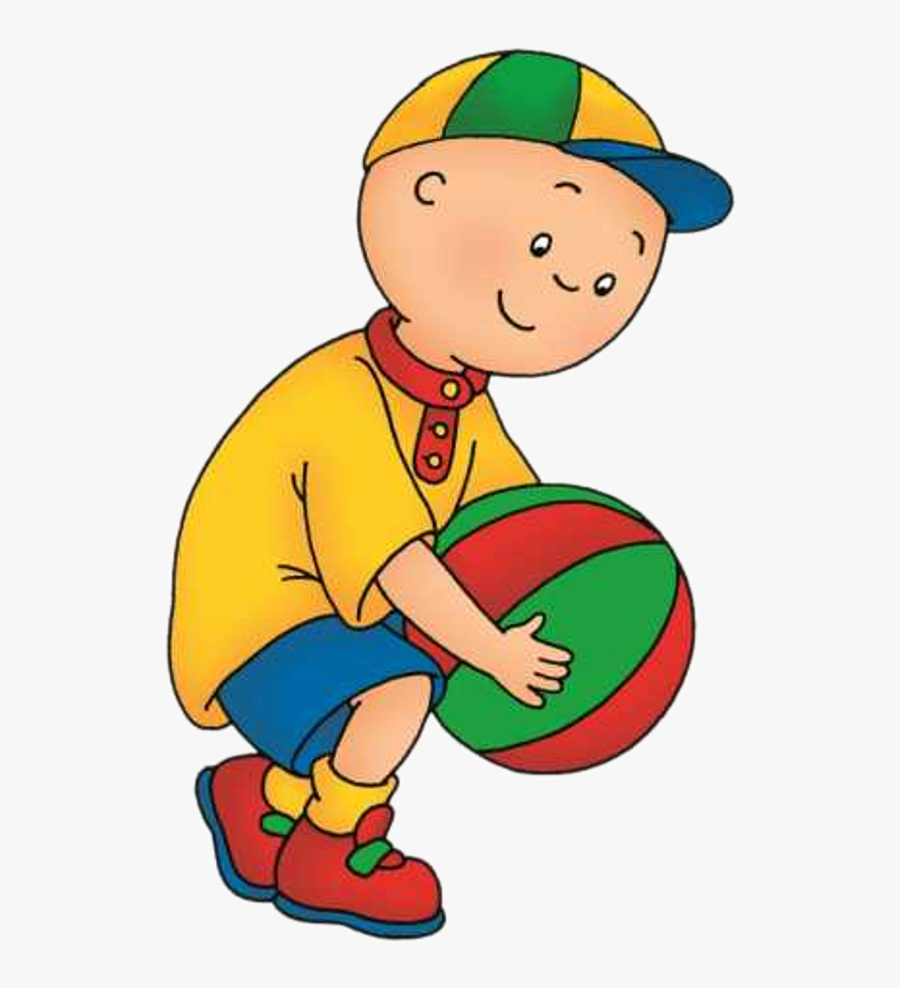 More Caillou Pictures - Caillou Holding A Ball, Transparent Clipart