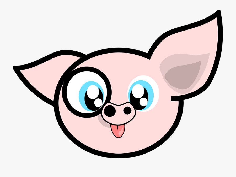 Dibujo Cerdo Png - Cute Pig Cartoon, Transparent Clipart