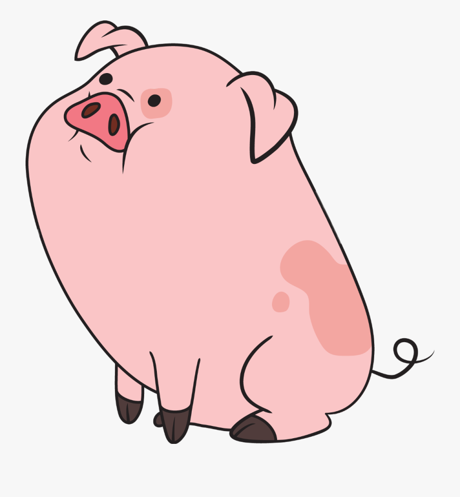 #pato X #gravityfalls X #cerdo #pig - Cartoon Pig Gif Png, Transparent Clipart