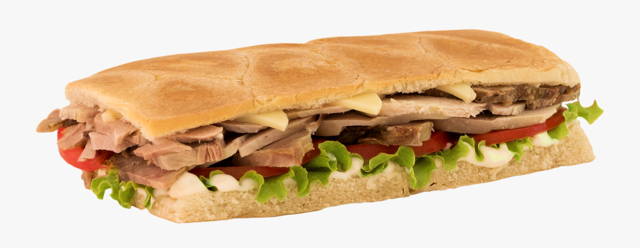 Clip Art Sandwich Com Cerdo En - Fast Food, Transparent Clipart