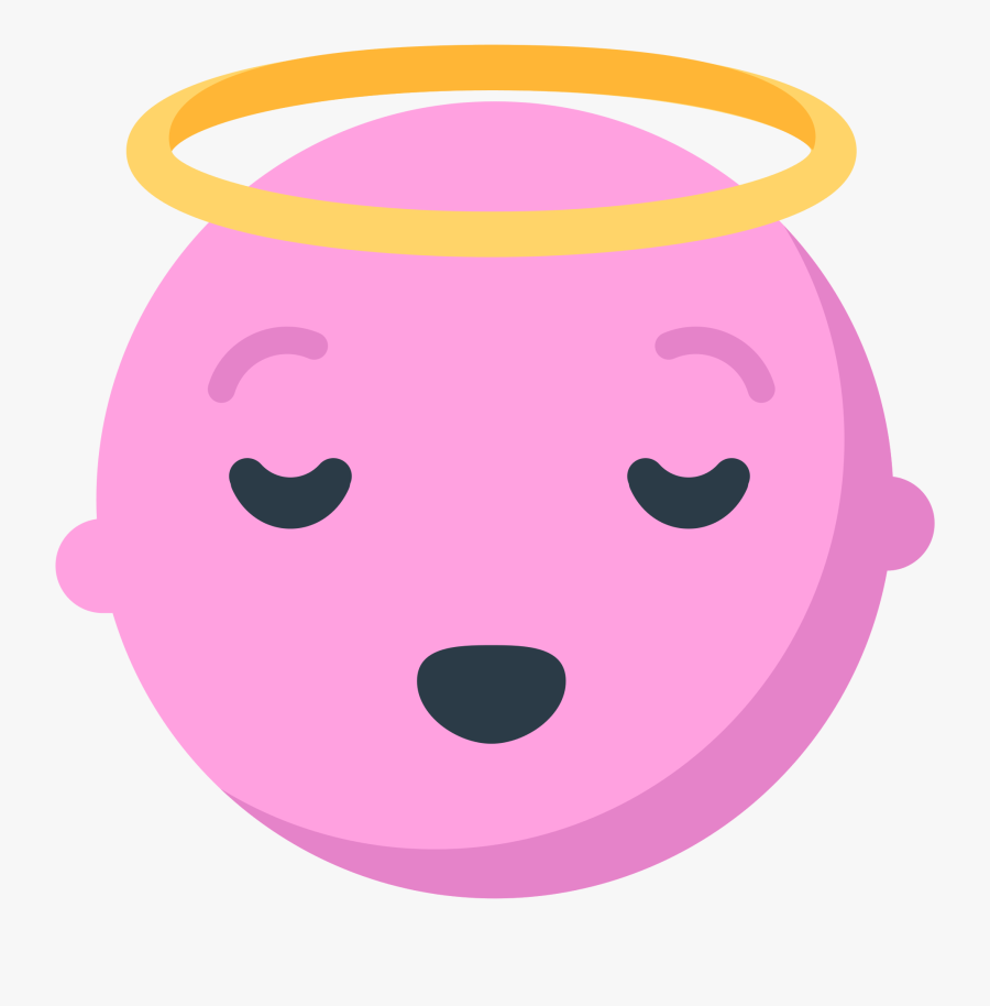Pink Halo Emoji , Transparent Cartoons - Pink Halo Emoji, Transparent Clipart