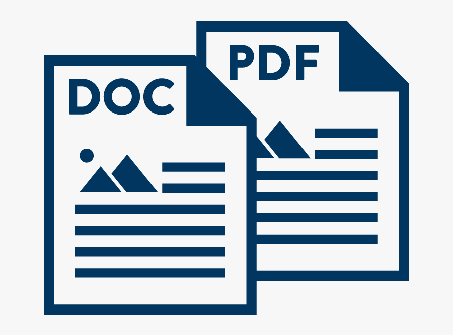 Converting Word Documents To Pdf - Documents Clipart, Transparent Clipart