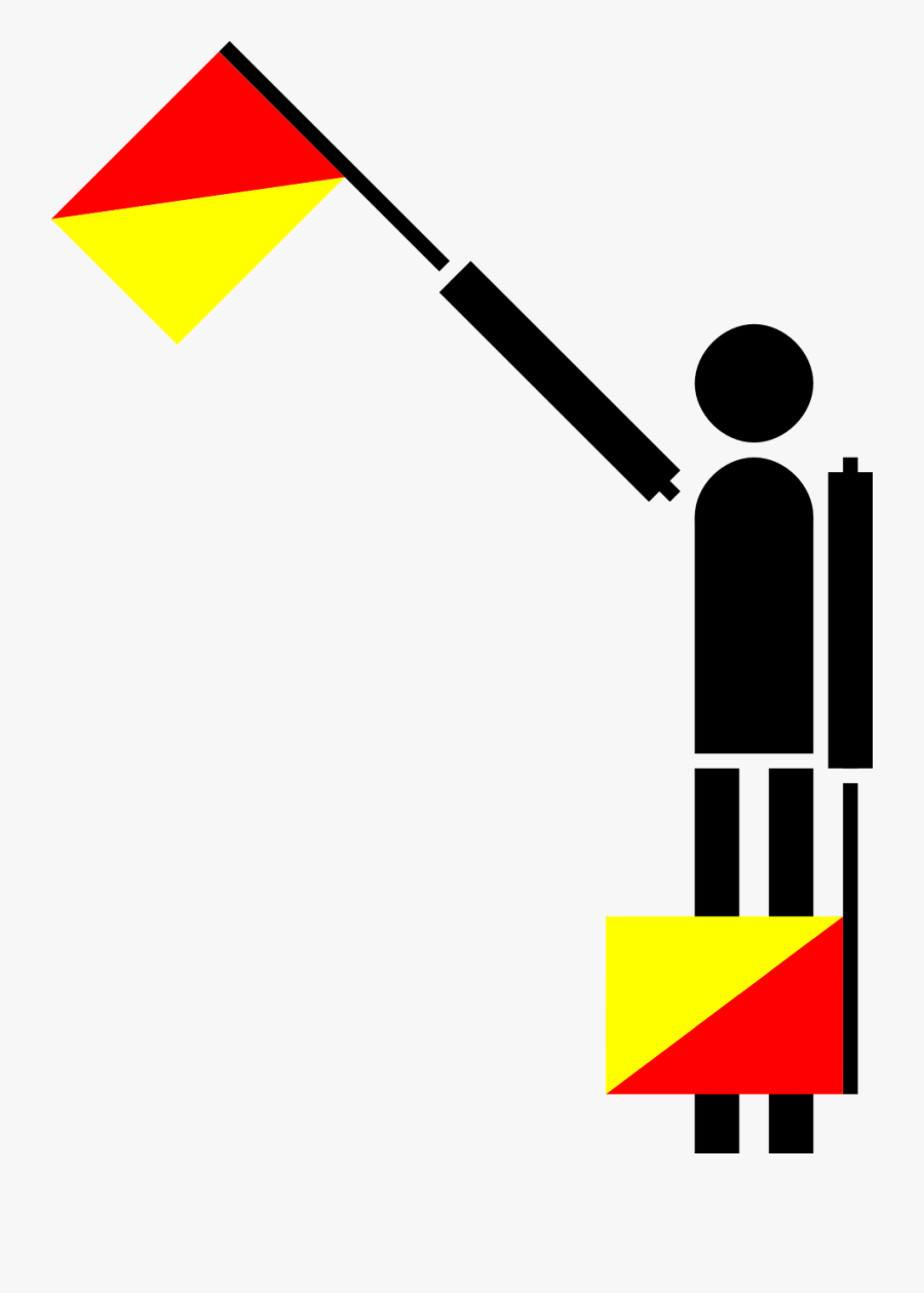 Flag Semaphore Naval Free Photo - Semaphore Flag Letter T, Transparent Clipart