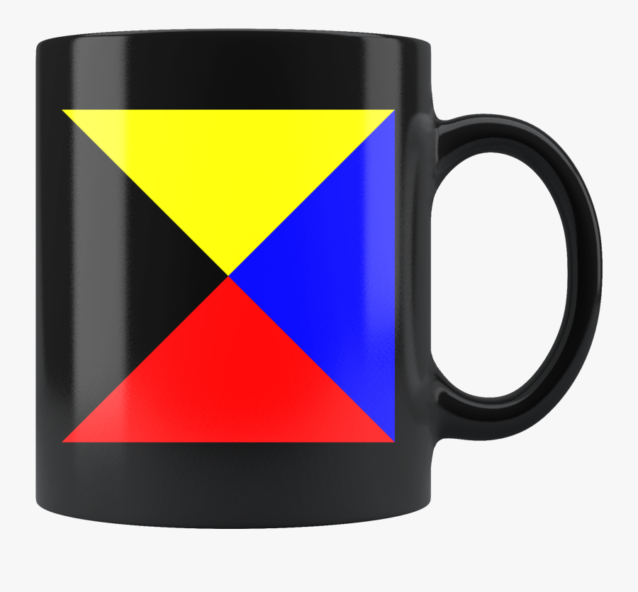Nautical Flag Mugs Z - Mug, Transparent Clipart