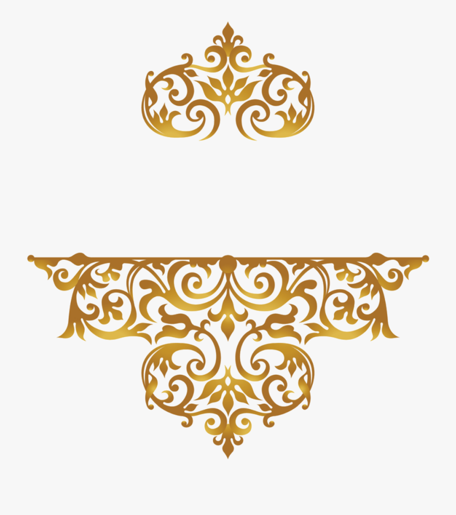 City Of Majesty At The Crossroads - Gold Border Design For Wedding Png, Transparent Clipart