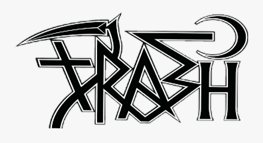 #text #font #words #goth #gothgirl #memos #metal #blackmetal - Trash Gang Logo, Transparent Clipart