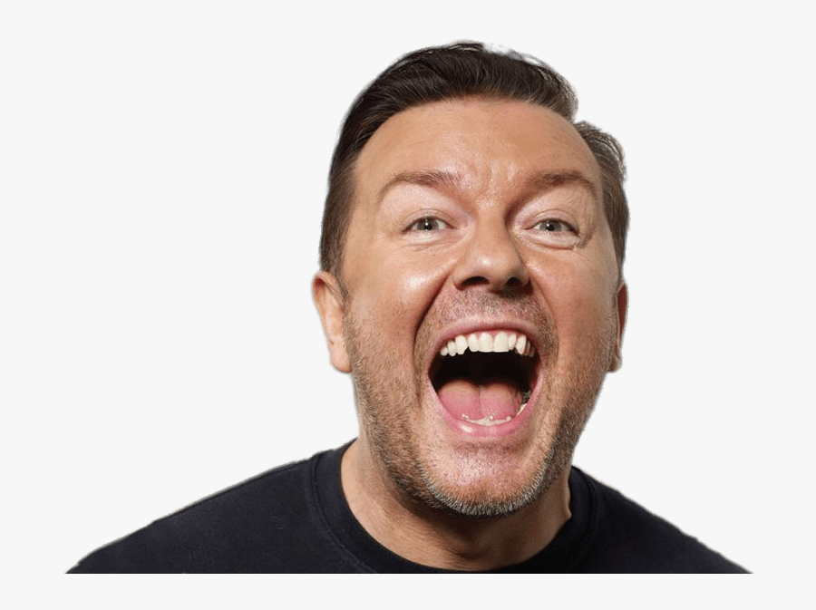 Ricky Gervais Laughing Out Loud - Ricky Gervais, Transparent Clipart