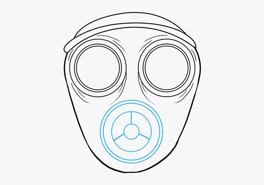 How To Draw Gas Mask - Mascara De Gas Dibujo, Transparent Clipart