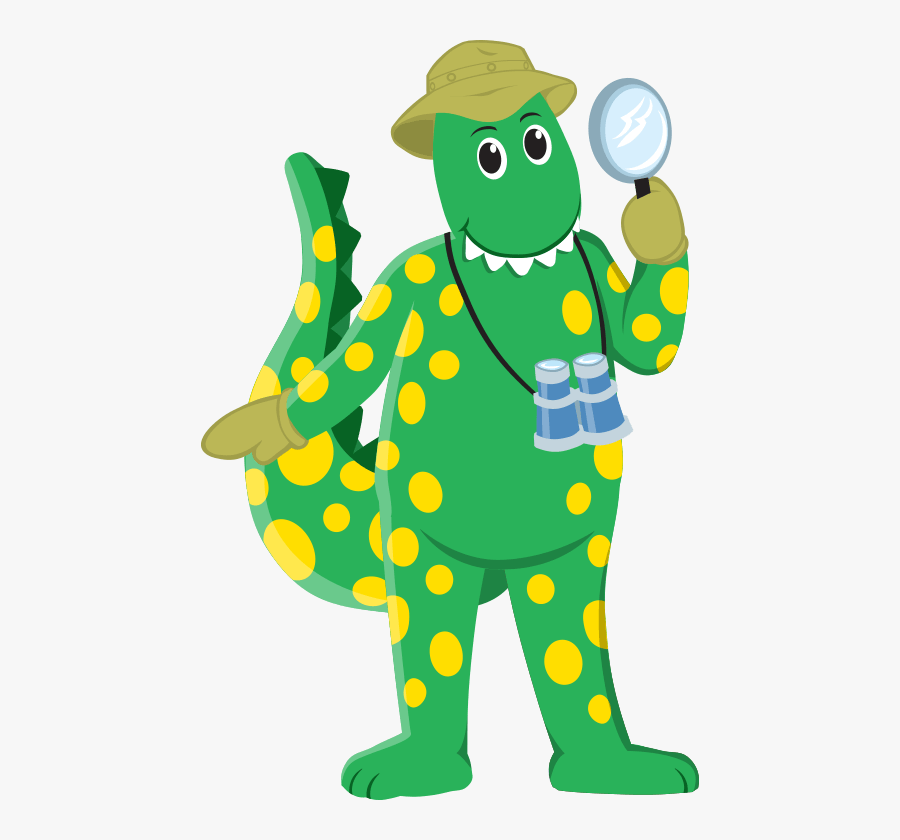 Green,cartoon,clip Character,illustration - Dorothy The Dinosaur Cartoon, Transparent Clipart