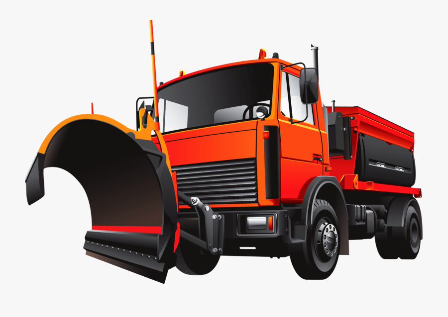 Snow Plough, Transparent Clipart