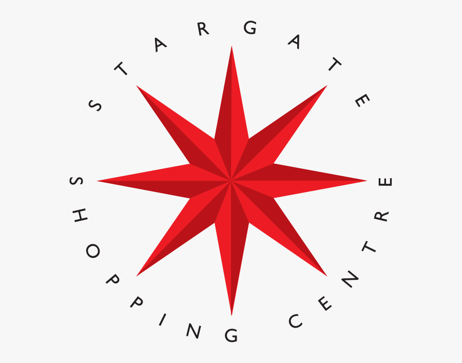 Welcome To Stargate Shopping Centres - Blue 8 Point Star, Transparent Clipart