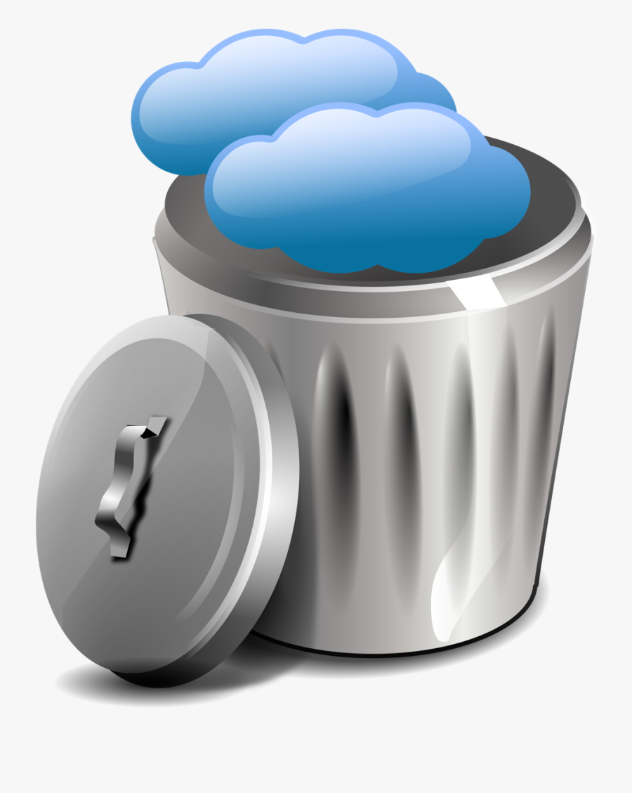 Cloud Waste Is A Very Real Concern For Businesses This - Open Trash Can Clipart, Transparent Clipart