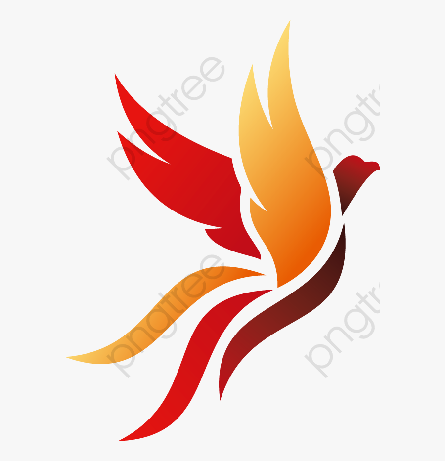Phoenix Clipart Orange - Red Phoenix Png Logo, Transparent Clipart