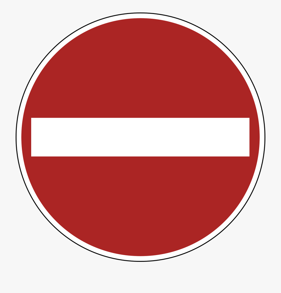Forbidden Sign Png - Verbot Der Einfahrt, Transparent Clipart