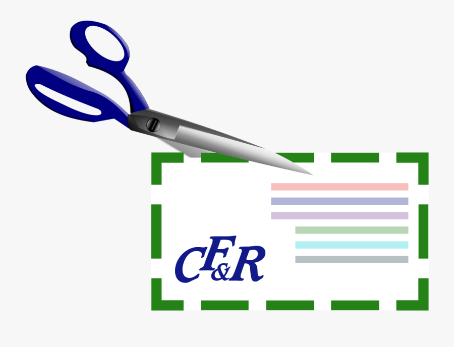 Scissors Cutting Out A Coupon Clipart , Png Download, Transparent Clipart