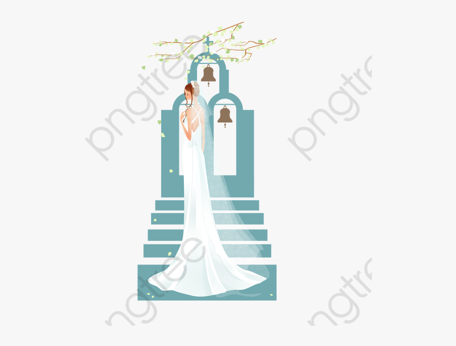 Wedding Vector Clipart Bride - Campanario Icono, Transparent Clipart