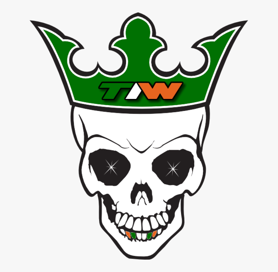 Transparent Curt Hawkins Png - Skull Crown Tattoo Designs, Transparent Clipart