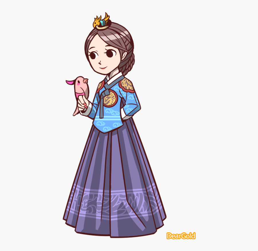 Korean Traditional Dress Drawing - Cartoon, Transparent Clipart