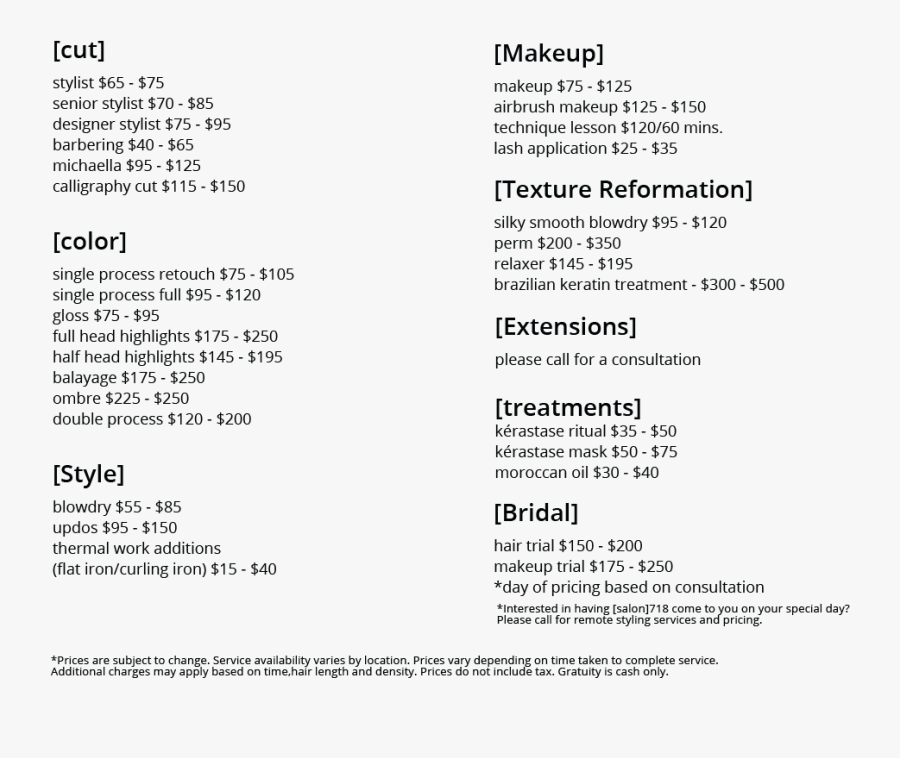 Makeup Services Menu Brooklyn - 가공 조립 기능사 기출 문제, Transparent Clipart