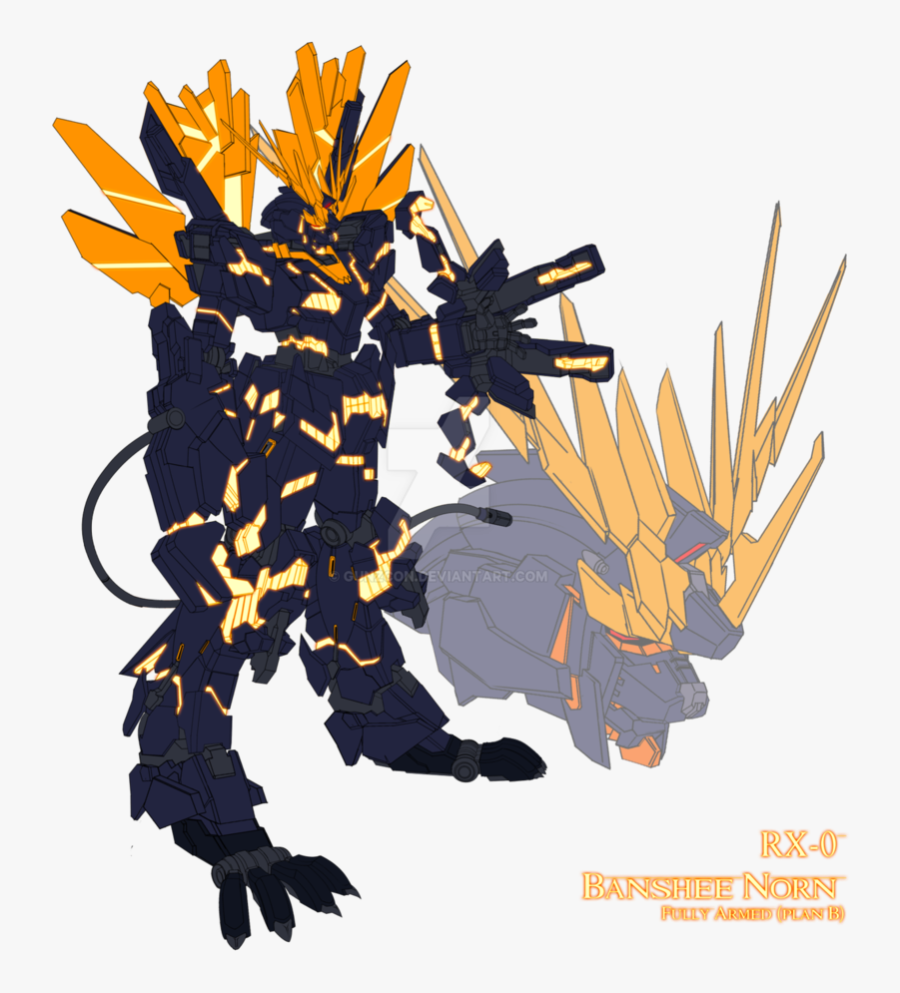 Rx Banshee Norn Type - Banshee Rx 0 Gundam Art, Transparent Clipart