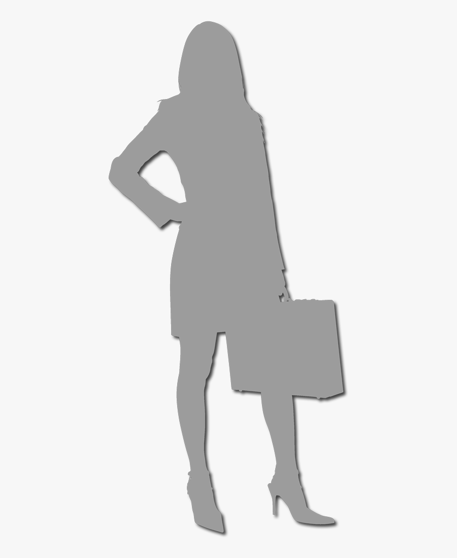 Business Woman Silhouette Png, Transparent Clipart