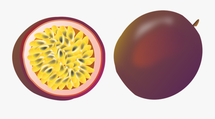 Fruit,yellow,passion - Passion Fruit Illustration Png, Transparent Clipart